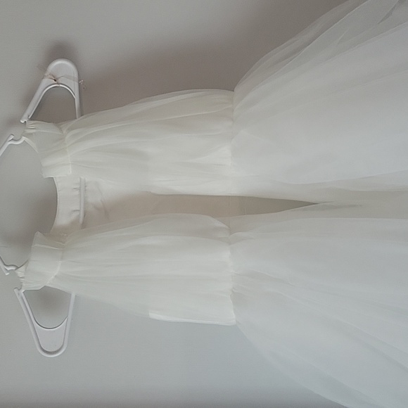 Girls Formal Layered Tulle Gown Custom Made 100% Polyester. See Pics for Measure - Picture 6 of 11